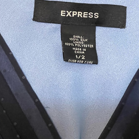 Express Navy Blue Cocktail Dress - Size 1/2 - Picture 7 of 13